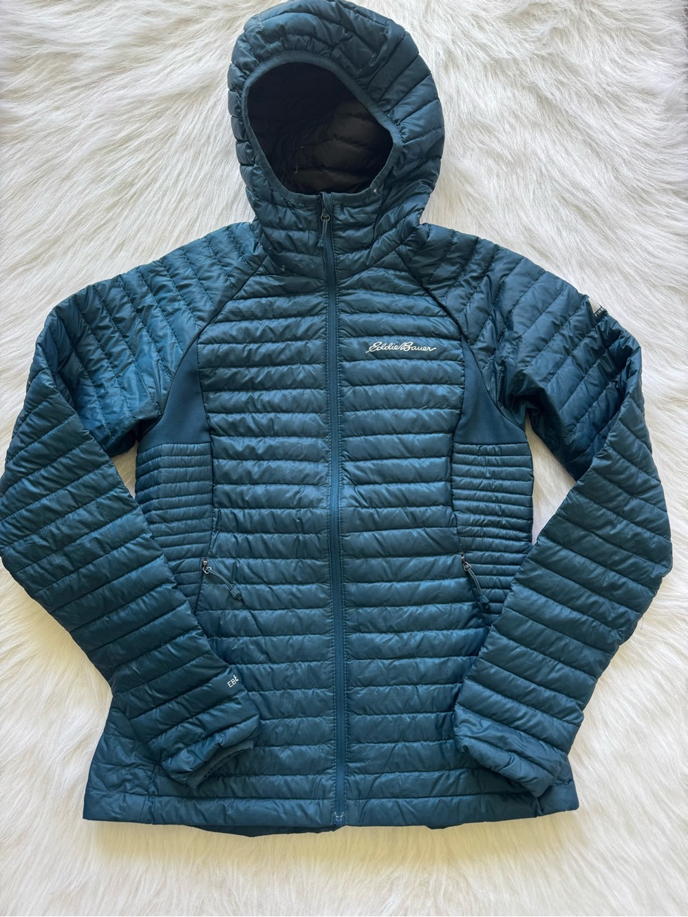 Eddie Bauer Microtherm First Ascent Down Jacket 💙💚 - Picture 2 of 6